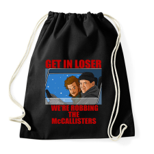 PRINTFASHION Get in loser - Sportzsák, Tornazsák - Fekete tornazsák