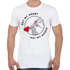 PRINTFASHION Get my heart - Férfi póló - Fehér