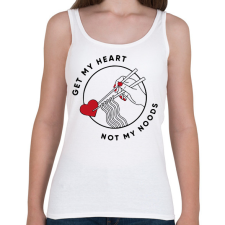 PRINTFASHION Get my heart - Női atléta - Fehér női trikó