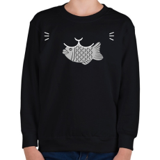 PRINTFASHION Get that fish - Gyerek pulóver - Fekete