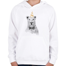 PRINTFASHION Get the party started II - Gyerek kapucnis pulóver - Fehér gyerek pulóver, kardigán