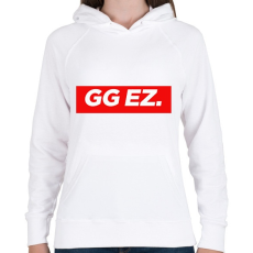 PRINTFASHION GG EZ - Női kapucnis pulóver - Fehér