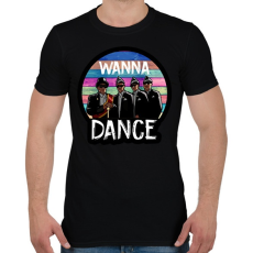 PRINTFASHION Ghánai táncoló gyászhuszárok - Férfi póló - Fekete