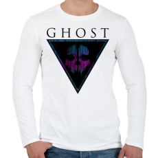 PRINTFASHION Ghost - Férfi hosszú ujjú póló - Fehér