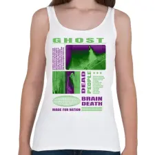PRINTFASHION Ghost - Női atléta - Fehér női trikó