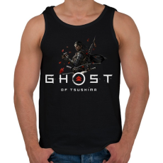 PRINTFASHION Ghost of Tsushima - Férfi atléta - Fekete