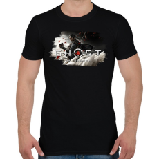 PRINTFASHION Ghost of Tsushima - Férfi póló - Fekete