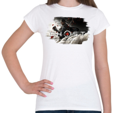 PRINTFASHION Ghost of Tsushima - Női póló - Fehér női póló