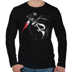 PRINTFASHION Ghostface - Férfi hosszú ujjú póló - Fekete