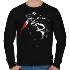 PRINTFASHION Ghostface - Férfi pulóver - Fekete férfi pulóver, kardigán