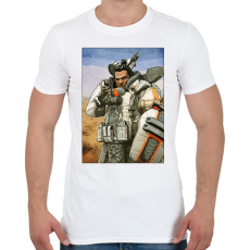 PRINTFASHION Gibraltar - Apex Legends - Férfi póló - Fehér