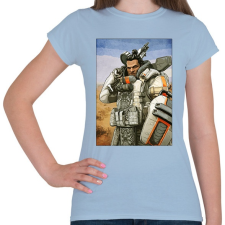 PRINTFASHION Gibraltar - Apex Legends - Női póló - Világoskék női póló