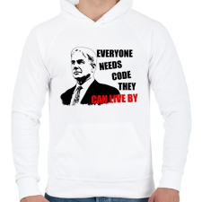 PRINTFASHION GIBS - Férfi kapucnis pulóver - Fehér férfi pulóver, kardigán