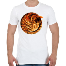 PRINTFASHION Ginger cat - Férfi póló - Fehér férfi póló