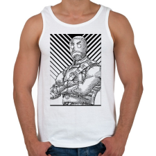 PRINTFASHION Gingerbread - Férfi atléta - Fehér atléta, trikó