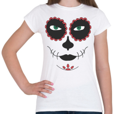 PRINTFASHION Girl face - Női póló - Fehér női póló