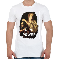 PRINTFASHION Girl power - festmény - Férfi póló - Fehér férfi póló