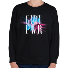 PRINTFASHION Girl Power - Gyerek pulóver - Fekete gyerek pulóver, kardigán