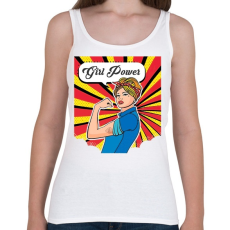 PRINTFASHION Girl Power - Női atléta - Fehér