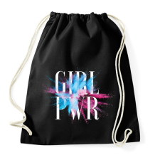 PRINTFASHION Girl Power - Sportzsák, Tornazsák - Fekete tornazsák