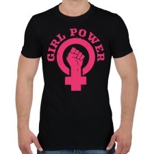 PRINTFASHION Girl power symbol - Férfi póló - Fekete férfi póló