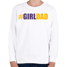 PRINTFASHION #girlDAD - Gyerek pulóver - Fehér