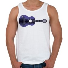 PRINTFASHION Gitár az éjszakában - Férfi atléta - Fehér atléta, trikó