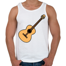 PRINTFASHION Gitár - Férfi atléta - Fehér