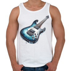 PRINTFASHION gitár - Férfi atléta - Fehér