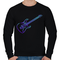 PRINTFASHION gitár - Férfi pulóver - Fekete
