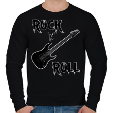 PRINTFASHION Gitár - Férfi pulóver - Fekete