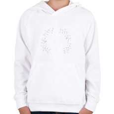 PRINTFASHION Gitár - Gyerek kapucnis pulóver - Fehér