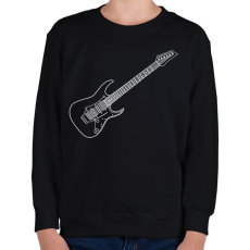 PRINTFASHION Gitár - Gyerek pulóver - Fekete