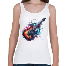 PRINTFASHION gitár - Női atléta - Fehér