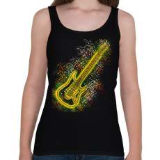 PRINTFASHION Gitár  - Női atléta - Fekete