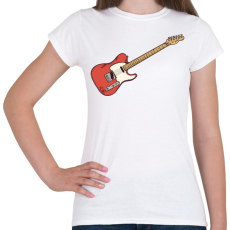 PRINTFASHION Gitár - Női póló - Fehér