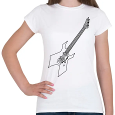 PRINTFASHION Gitár  - Női póló - Fehér