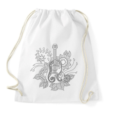 PRINTFASHION Gitár - Sportzsák, Tornazsák - Fehér tornazsák