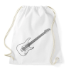 PRINTFASHION Gitár - Sportzsák, Tornazsák - Fehér