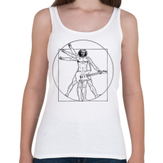 PRINTFASHION Gitáros ember - Női atléta - Fehér