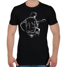 PRINTFASHION Gitáros - Férfi póló - Fekete férfi póló