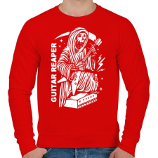 PRINTFASHION Gitáros halál - Férfi pulóver - Piros férfi pulóver, kardigán