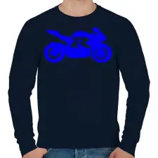 PRINTFASHION Gixer - Férfi pulóver - Sötétkék férfi pulóver, kardigán