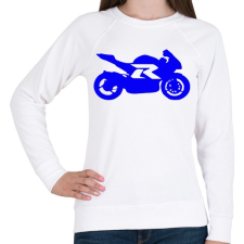 PRINTFASHION Gixer - Női pulóver - Fehér női pulóver, kardigán