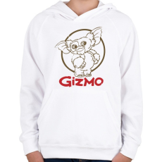 PRINTFASHION Gizmo - Gyerek kapucnis pulóver - Fehér