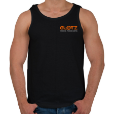 PRINTFASHION Glotz Personal Training System - Férfi atléta - Fekete atléta, trikó