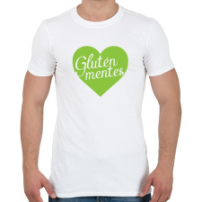 PRINTFASHION gluten-free-love-green - Férfi póló - Fehér férfi póló