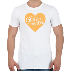 PRINTFASHION gluten-free-love-orange - Férfi póló - Fehér