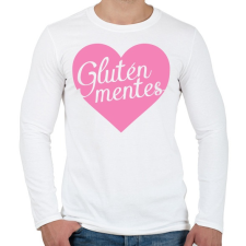 PRINTFASHION gluten-free-love-pink - Férfi hosszú ujjú póló - Fehér férfi póló