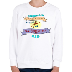 PRINTFASHION Glutenfree3 - Gyerek pulóver - Fehér